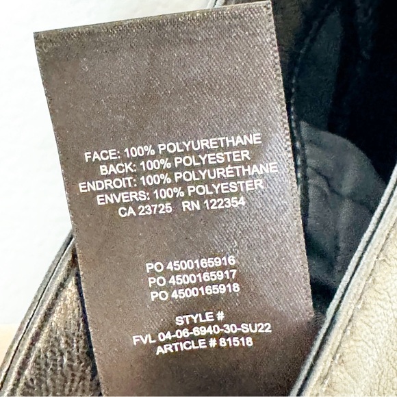 Aritzia Wilfred Black Faux Leather The Melina Pants Size 2 US - Picture 7 of 7